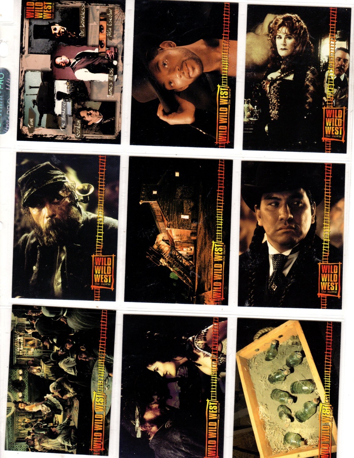 1999 Wild Wild West The Movie Trading Base Card Set 81 Cards Will Smith