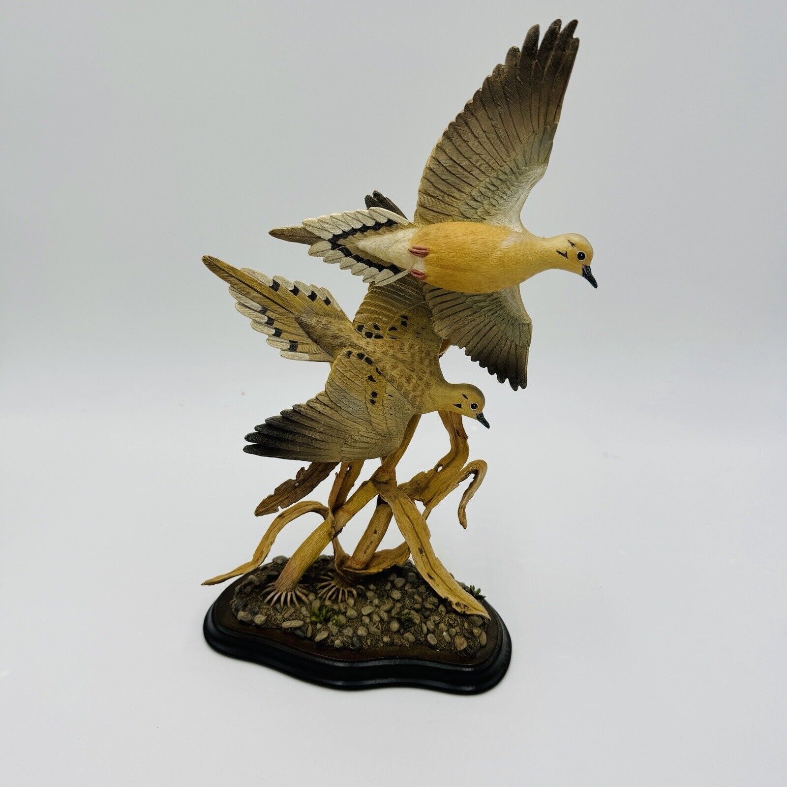 Danbury Mint Flight To Safety By Jeff Rechin Mourning Doves Figurine