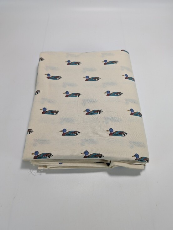 Vintage Westpoint Stevens Mallard Duck Print Full Size Flat Sheet
