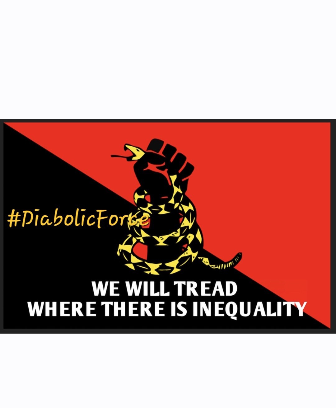 We Will Where There Is Inequality Large 3x5Ft Flag Antifa Punk Black Bloc 