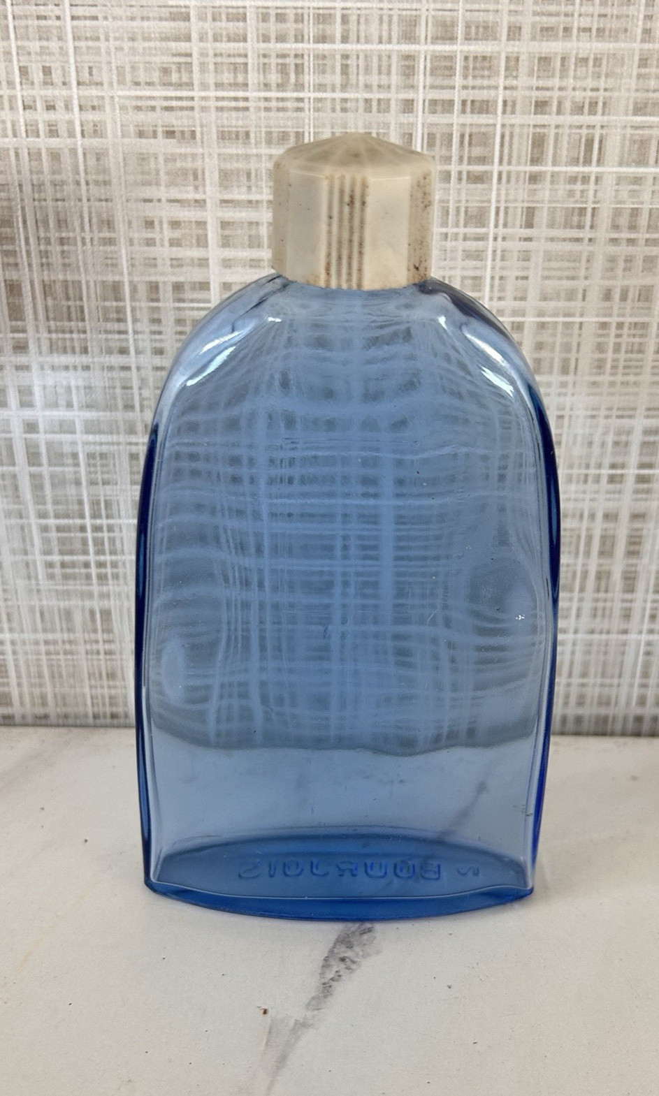 Vintage Musk Bourjois 2 Soir de Paris-Evening Cobalt Blue w/ Cap Perfume Bottle
