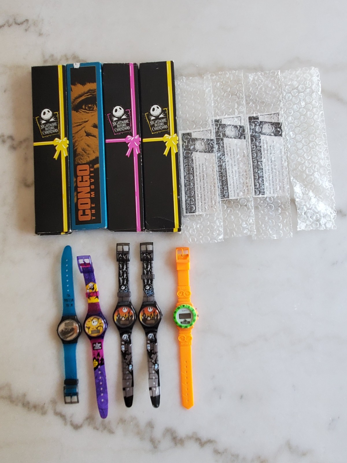 Vintage 1993/94 Burger King/taco bell Nightmare Before Christmas Watches Congo