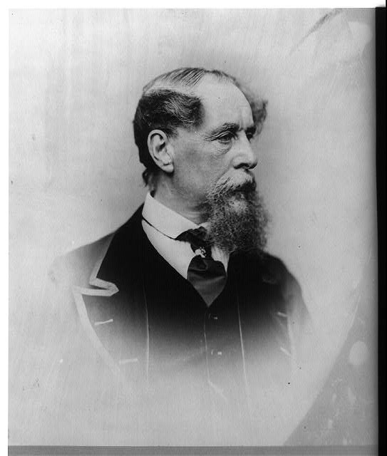 Photo:Charles Dickens 1867 English Writer Bust Portrait Photograph