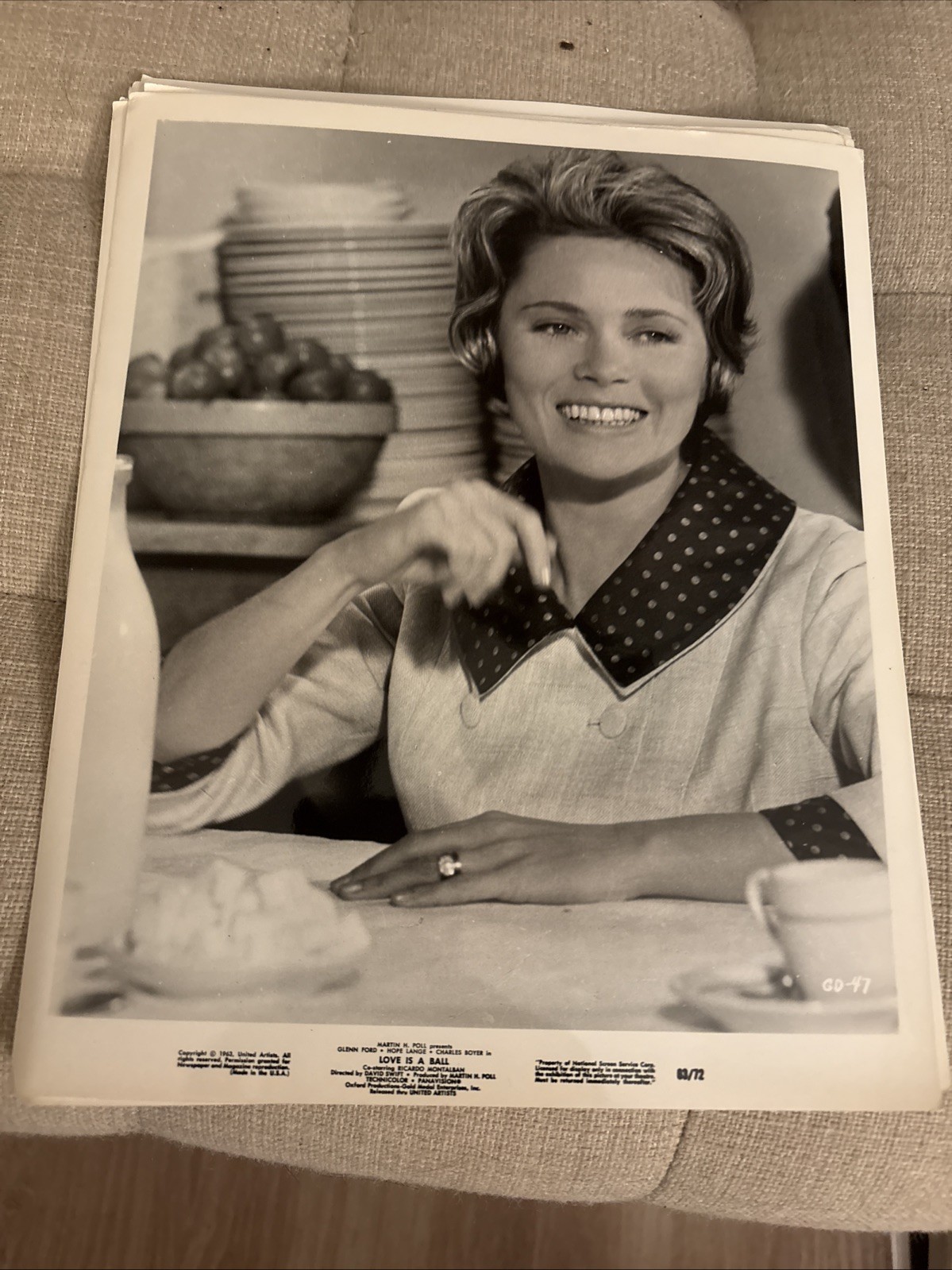 Hope Lange 8 x 10 Vintage Original Hollywood Movie Still PHOTO 1963 #3