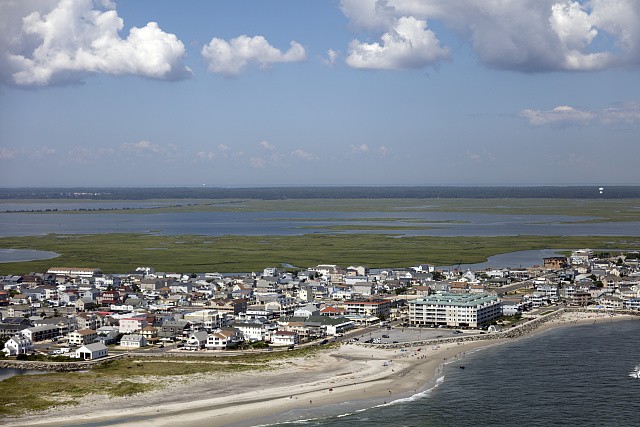 Photo:Wildwood New Jersey Shore Beach Aerial View 2010s