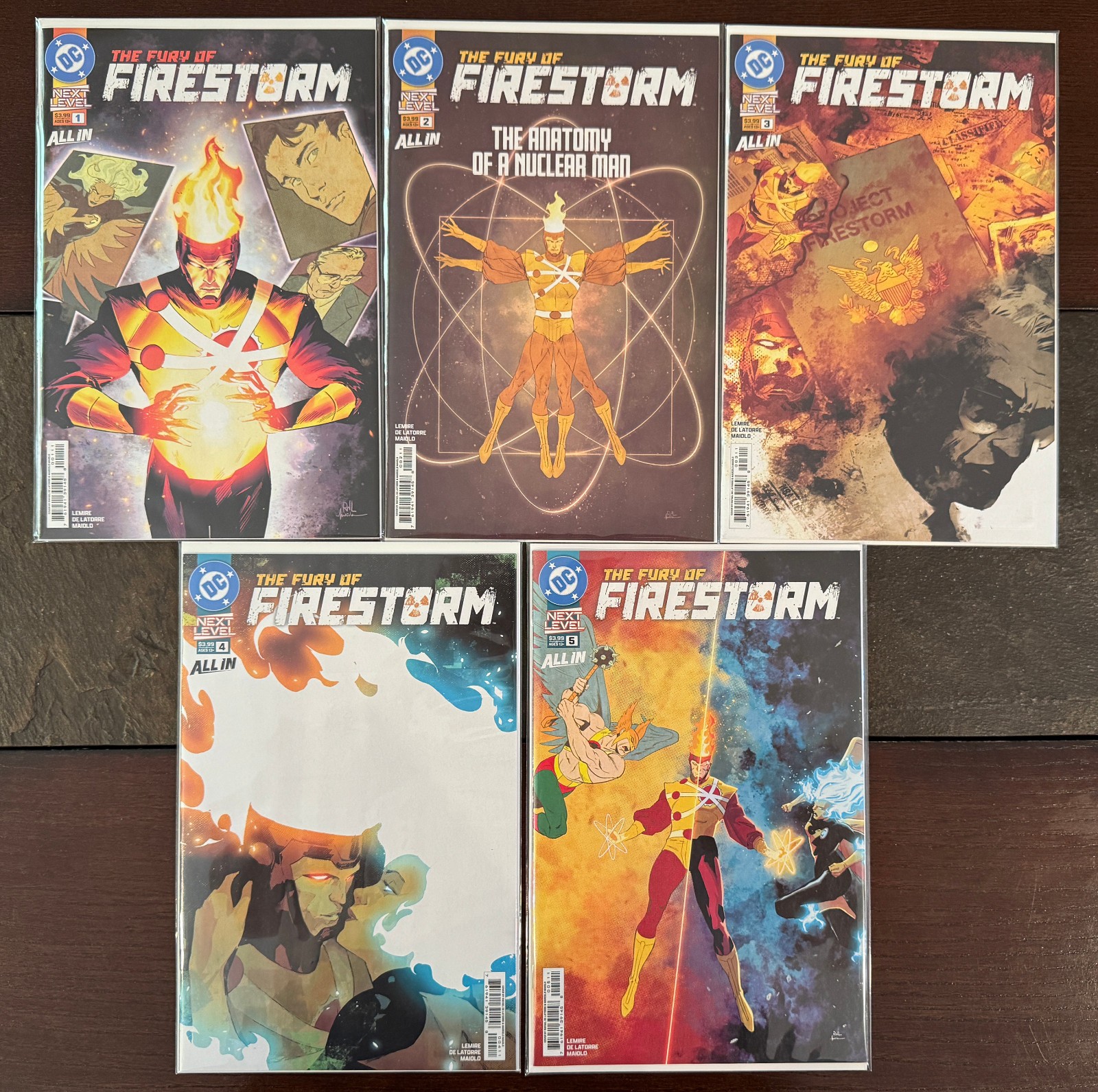 FURY OF FIRESTORM #1 2 3 4 5, DC COMICS, COVER A, FIRST PRINTS