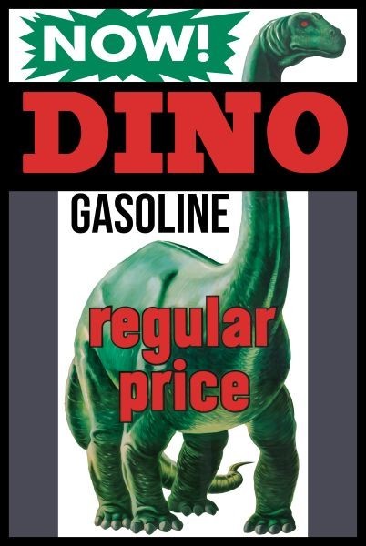 Sinclair DINO Gasoline at Regular Price NEW Sign 24x36\