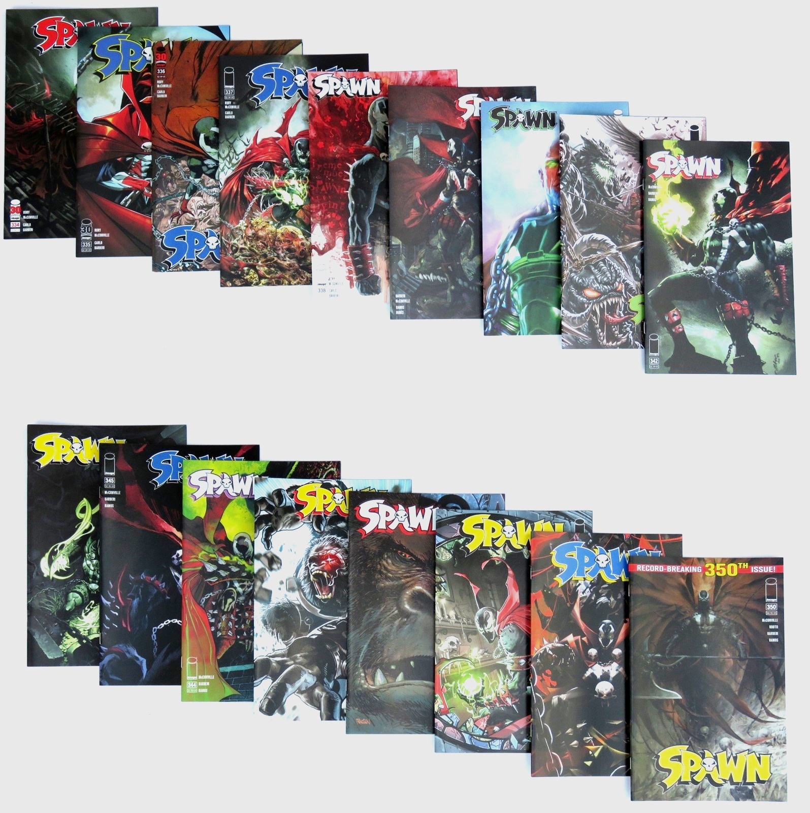 SPAWN (17) Comic Run #334 335 336 337 338 339 340 341 342 343 344 345 - 349 350