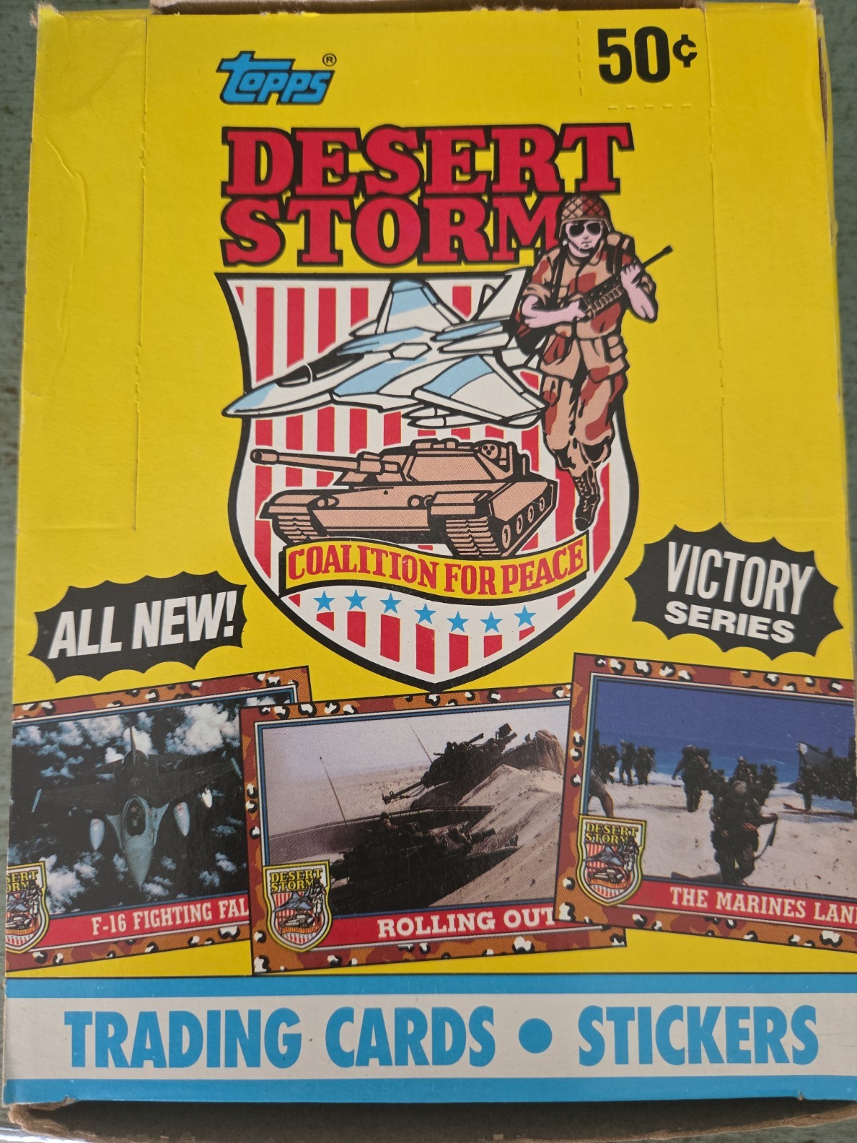 1991 Topps Desert Storm Trading Cards Victory Series Coalition for Peace