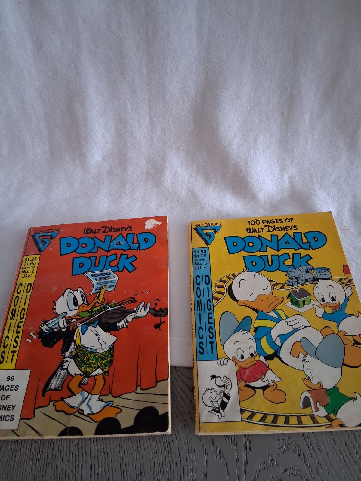3 Vtg. 1986 & 87 Walt Disney\'s Comics Digest #2 -#5-Donald Duck,#5-Micky Mouse 3 Vtg. 1986 & 87 Walt Disney\'s Comics Digest #2 -#5-Donald Duck,#5-Micky Mouse