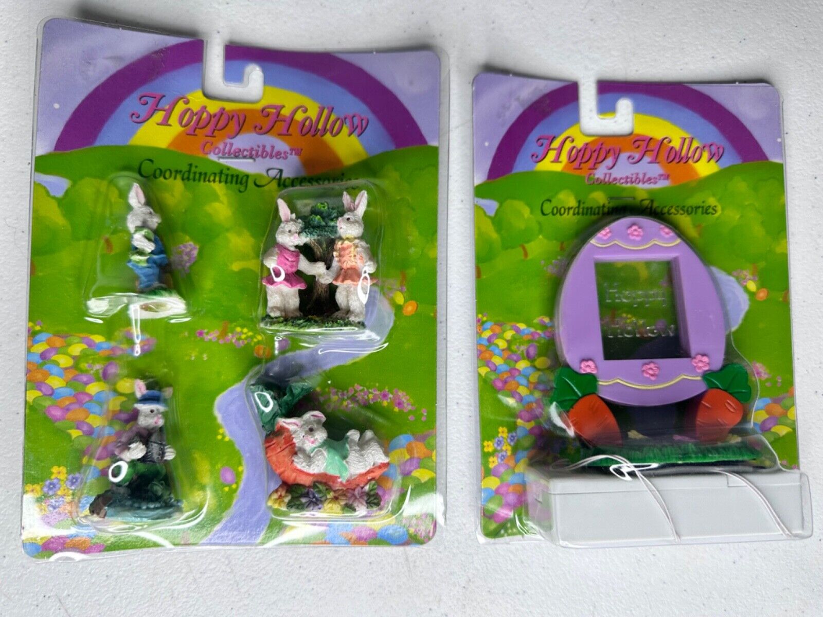 Hoppy Hollow Collectible Figurines Set - Easter Bunny Garden Decorations