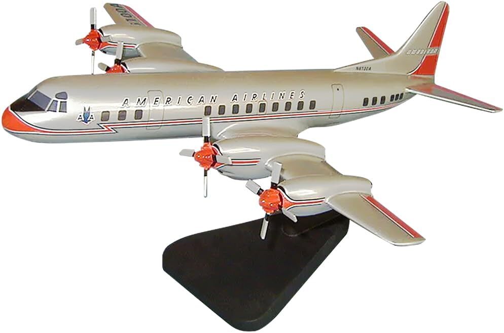 American Airlines Lockheed L-188 Electra Desk Top Display Model 1/72 SC Airplane