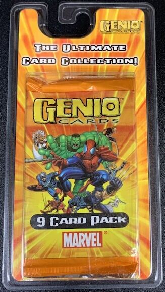Marvel Trading Cards Vintage Genio Card Pack Original Hulk Spiderman NOS 2003