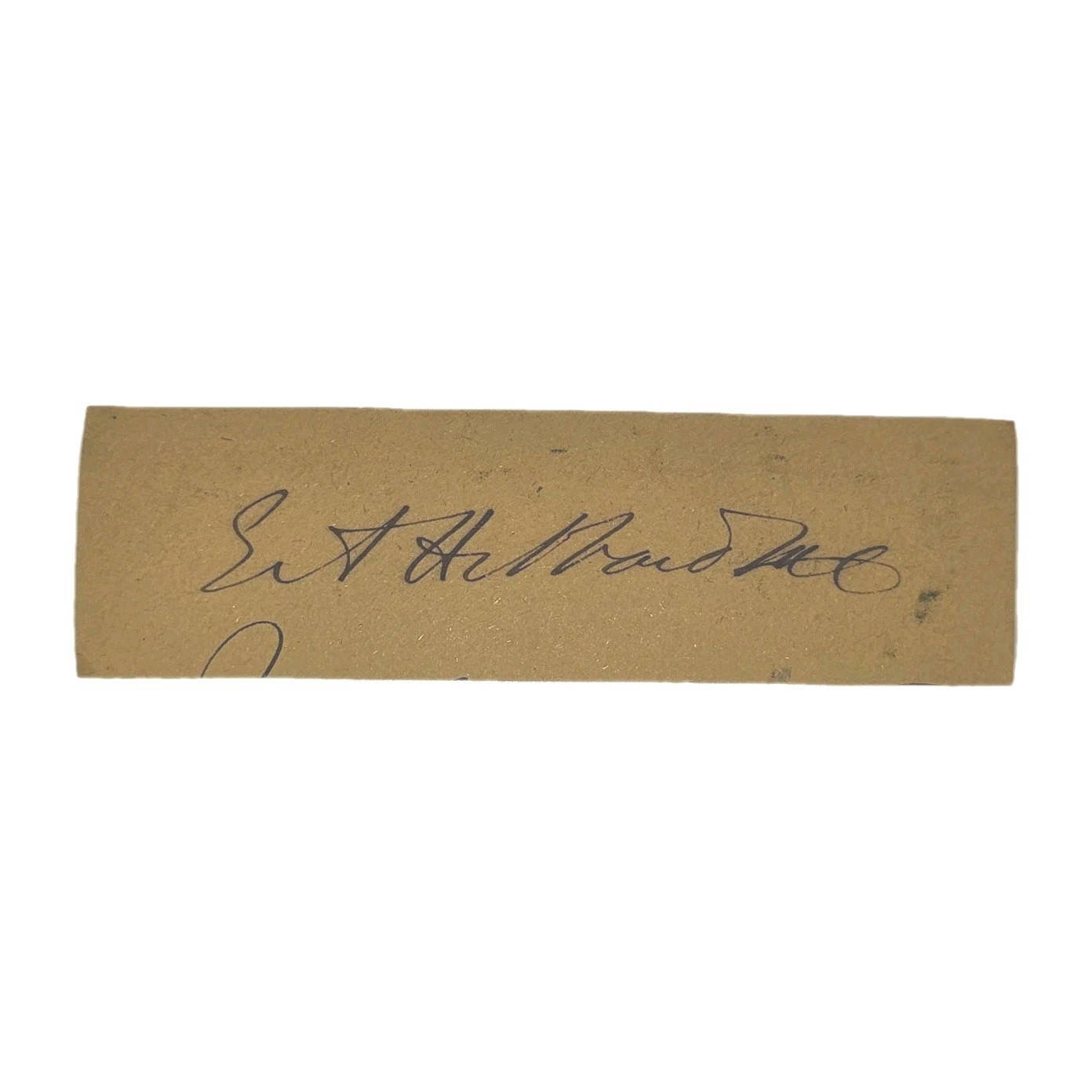 Edward A. Holbrooke Signed Clipped Signature 19th Century American Legal Figure