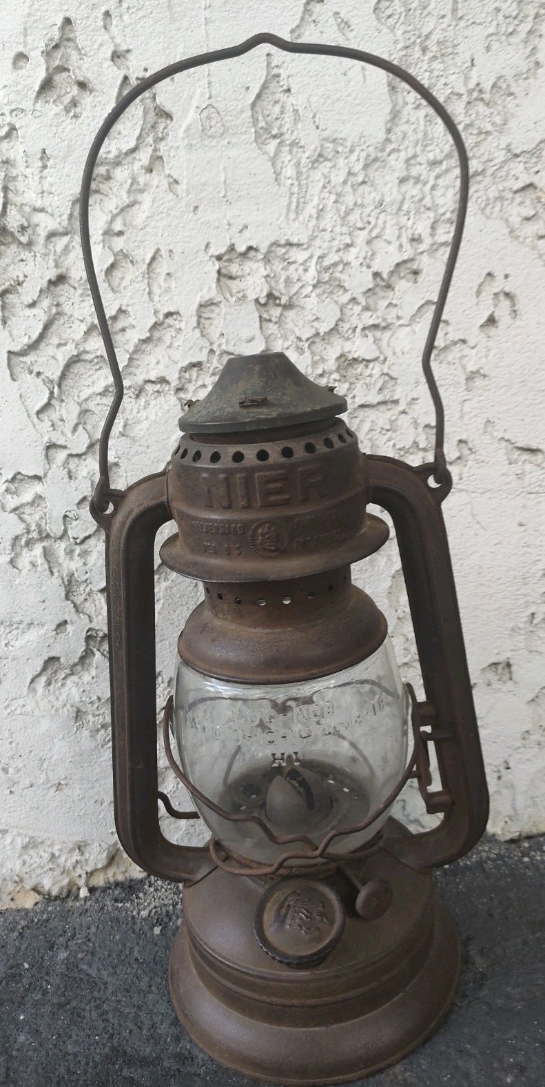 Antique Nier Firehand Lantern No. 270 Made In Germany (As Found) Antique Nier Firehand Lantern No. 270 Made In Germany (As Found)
