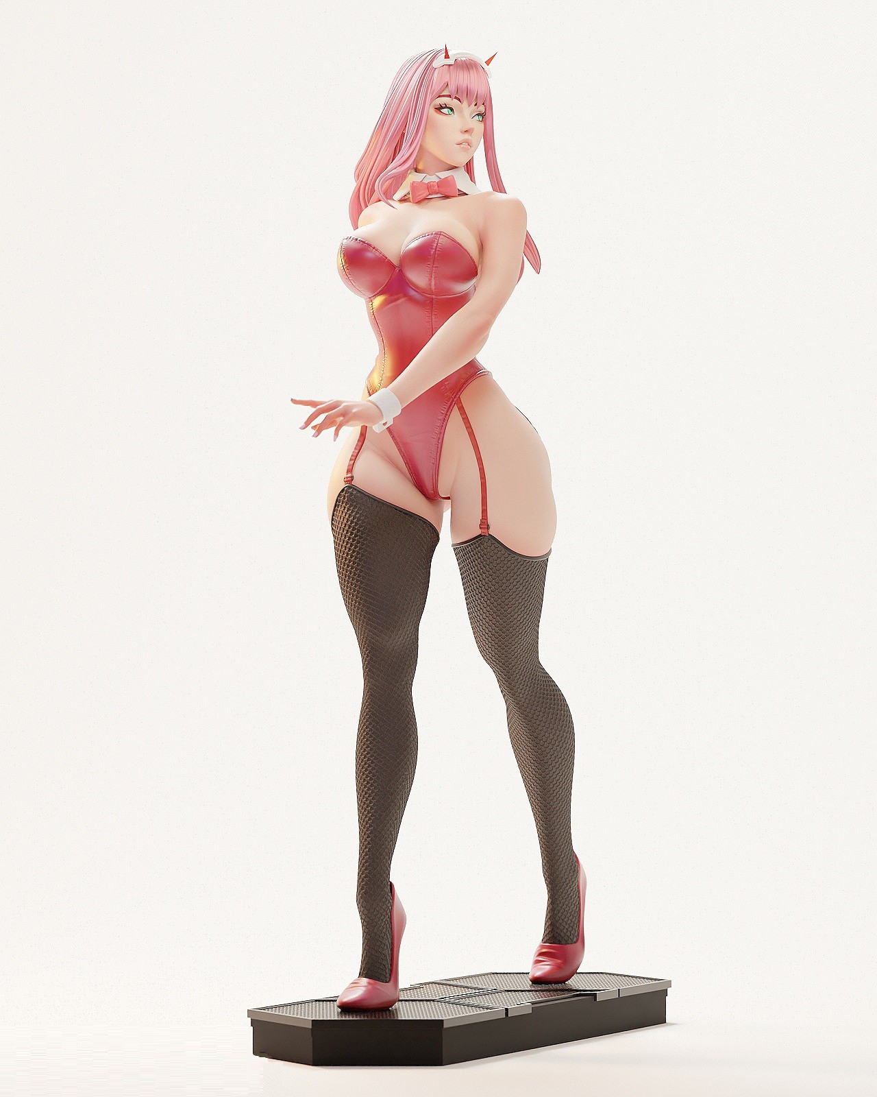 Painted Zero Two Bunny Statue 1/4 Sexy Figure
