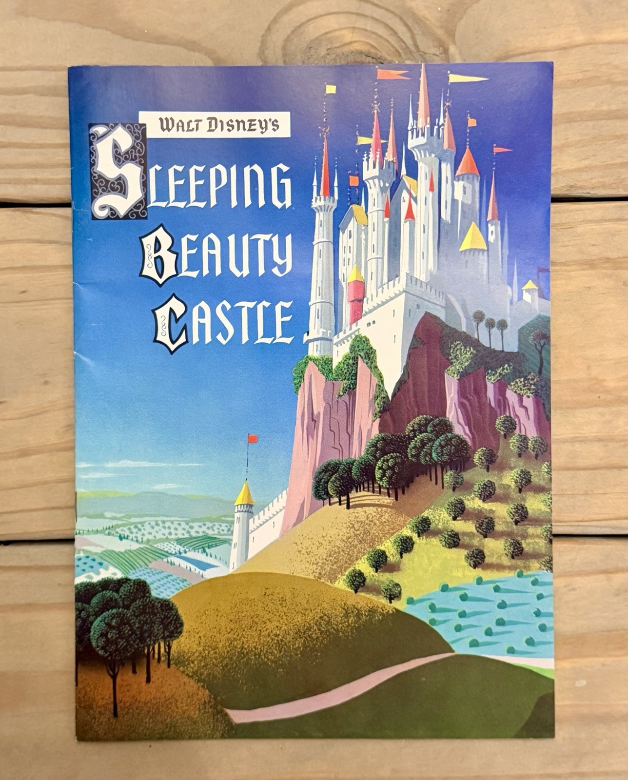VTG 1957 Disneyland Sleeping Beauty Castle Booklet Intact Coupon Foldout