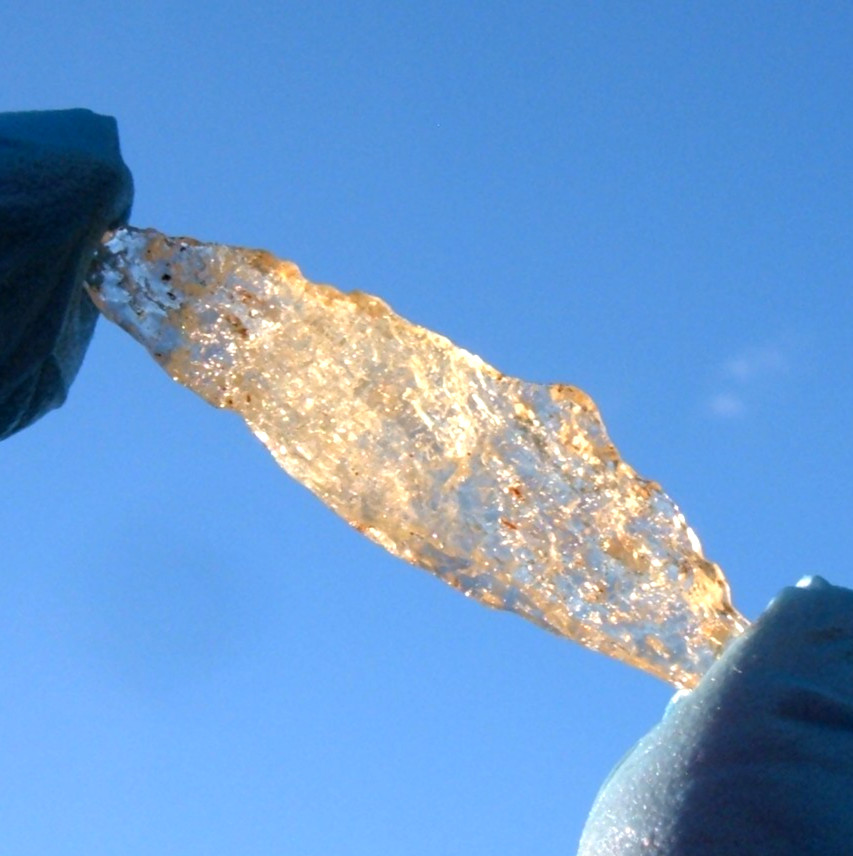 Libyan Desert Glass Meteorite Tektite impact specimen( 15 crt) Dark Gem AAAA+