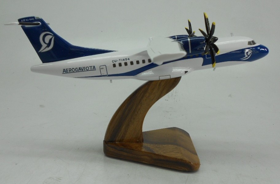 ATR-42-500 Aerogaviota ATR42 Airplane Desktop Wood Model  Large