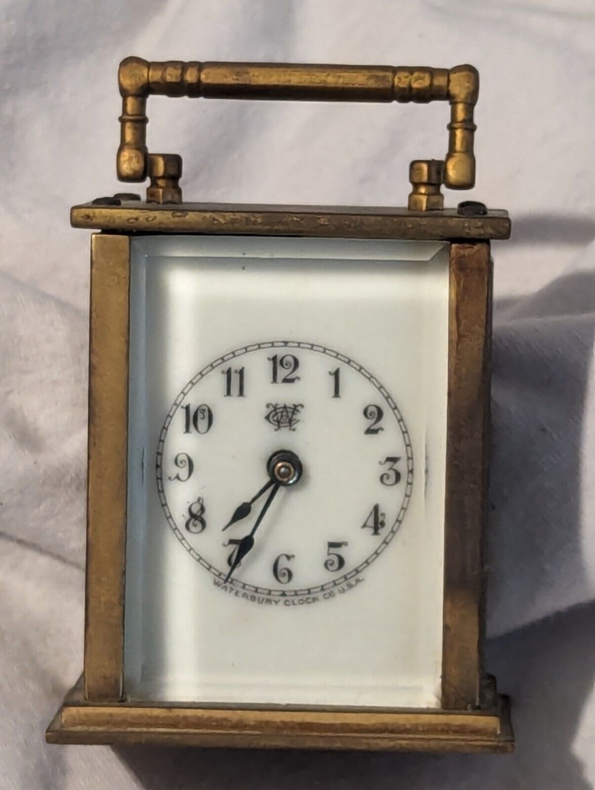 Antique Miniature Waterbury Carriage Clock