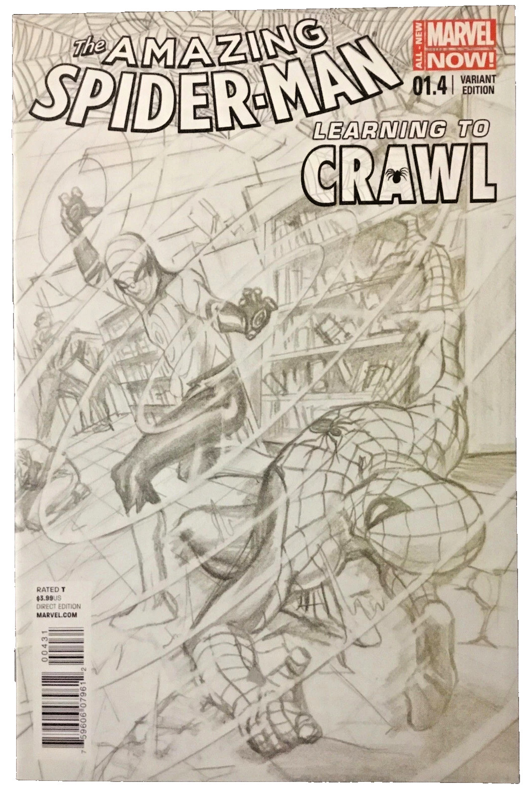 Amazing Spider-Man Learning To Crawl #1.4 Alex Ross 1:200 Sketch Variant M/NM
