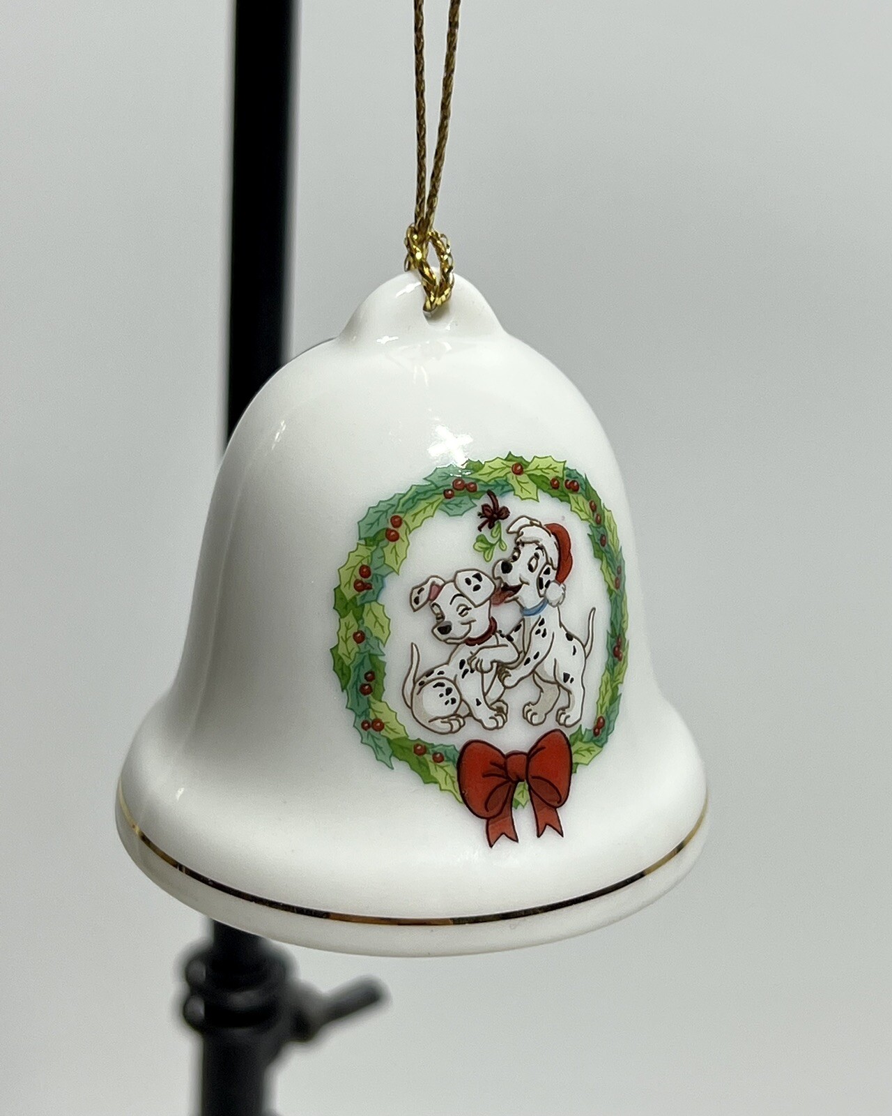 Disney 101 Dalmatians 1994 Grolier Collections Holiday Christmas Ornament Bell