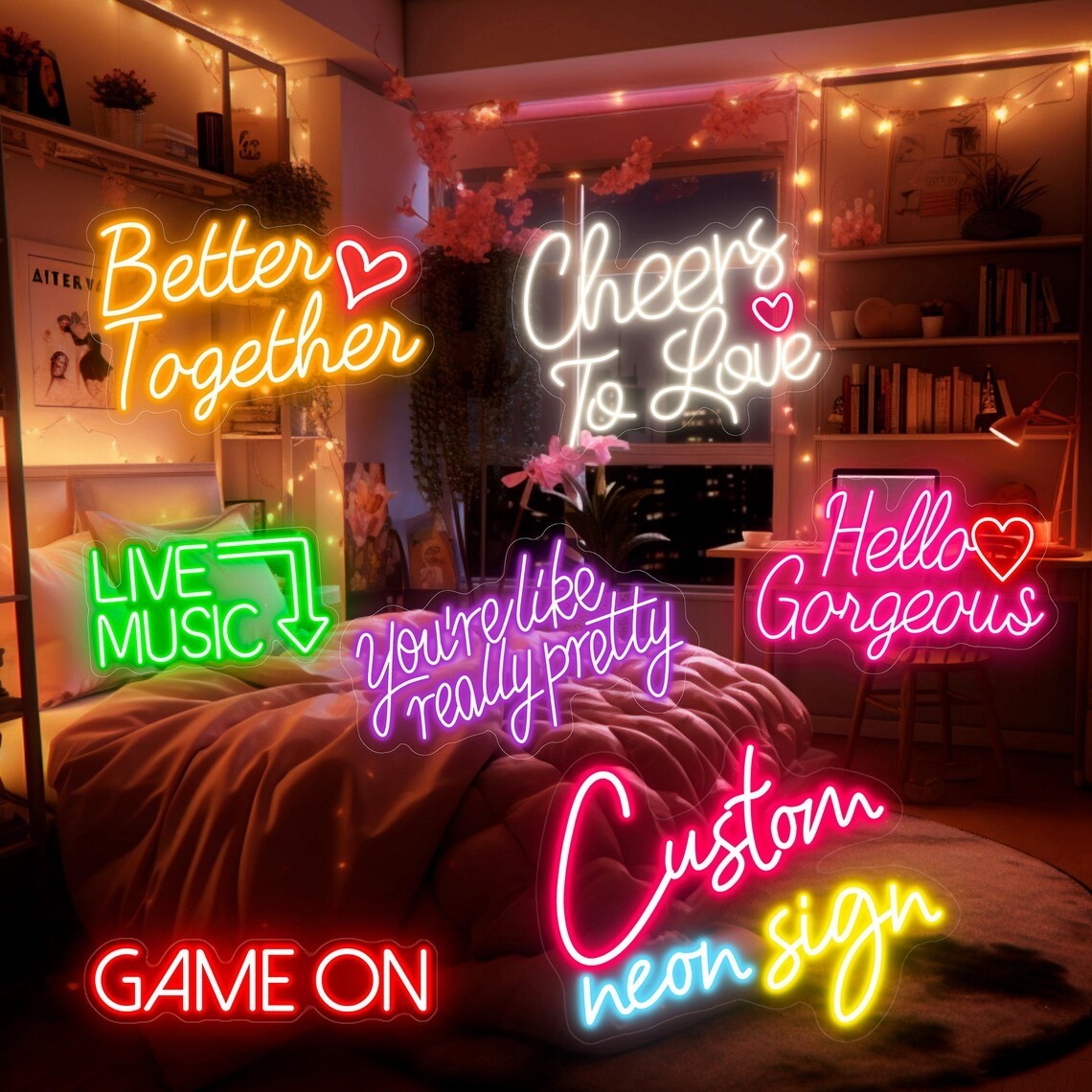 Custom Personalized Neon LED Light Signs Birthday Wedding Party Room Wall Decor Custom Personalized Neon LED Light Signs Birthday Wedding Party Room Wall Decor