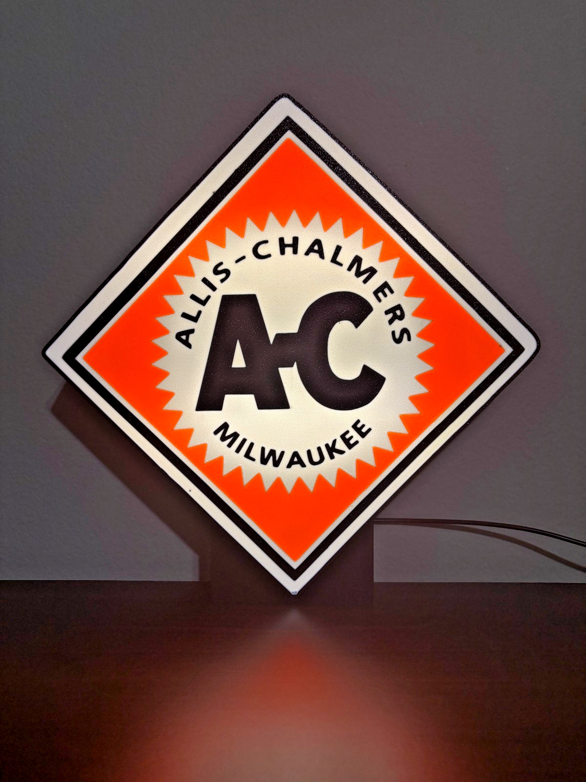 Lighted Allis Chalmers Sign Lighted Allis Chalmers Sign