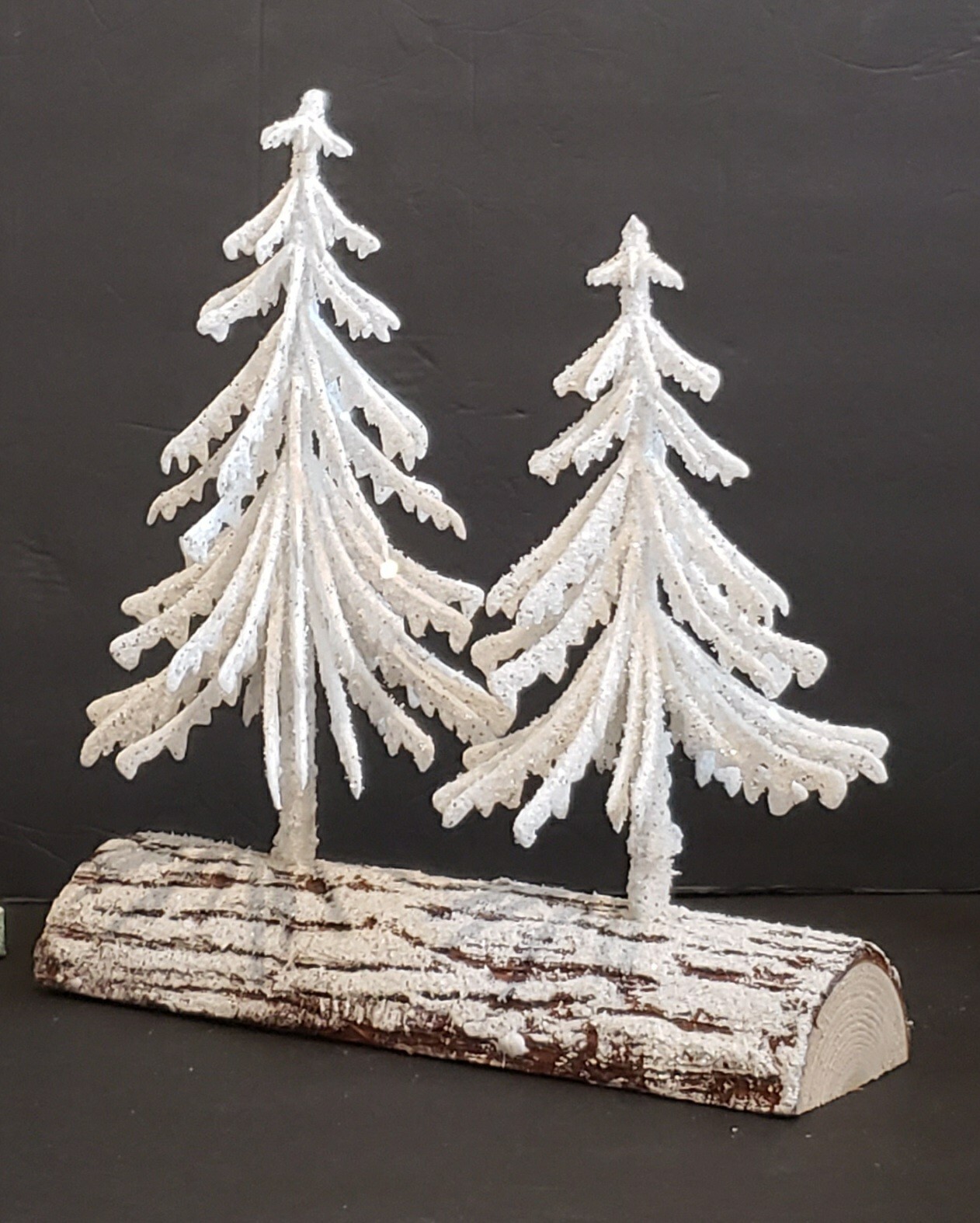 Winter Wonderland 2 Snow Covered Trees On Tree Trunk