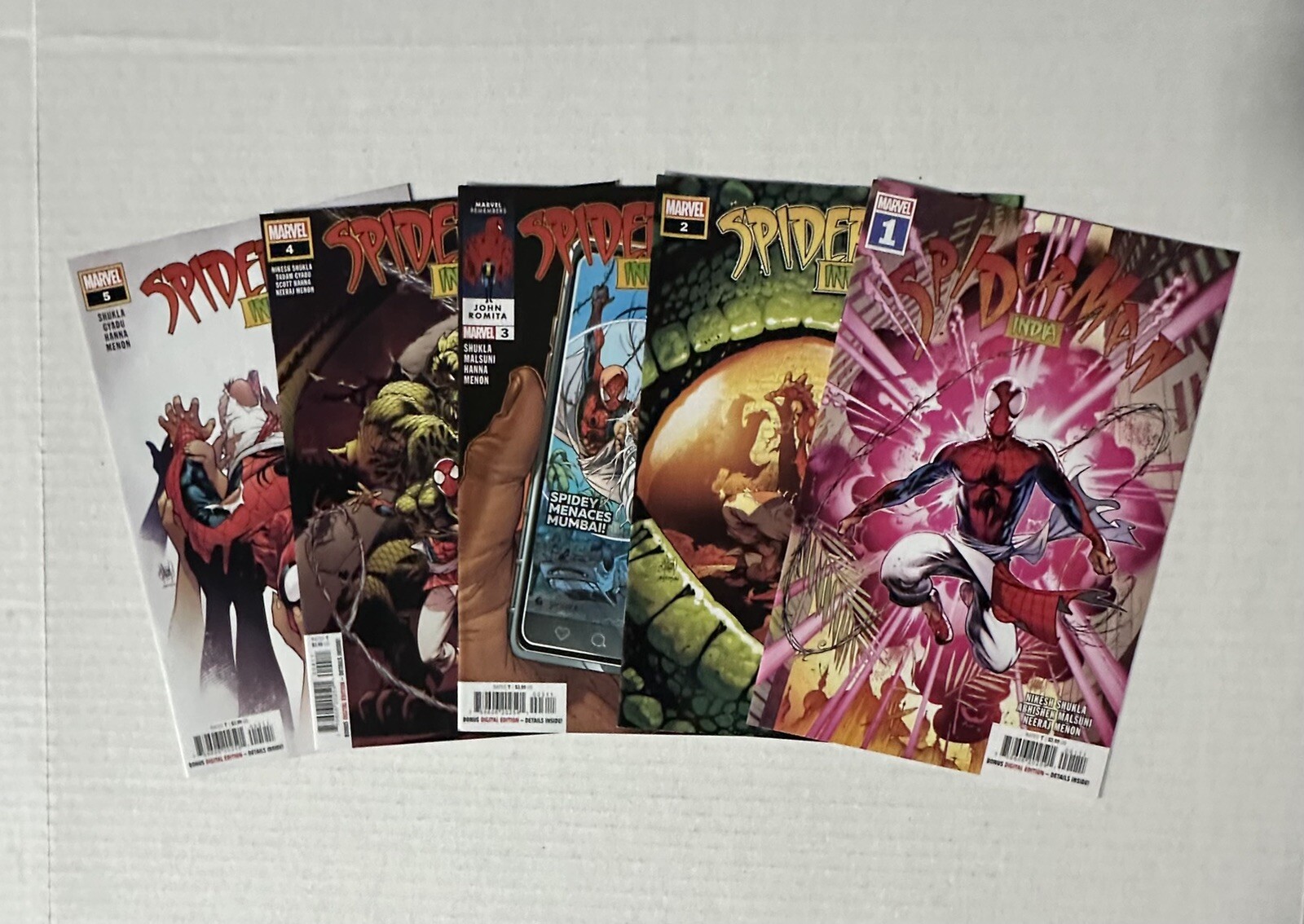 Marvel Comics: Spider-Man India Vol. 2 (2023) #1-5 Complete Set