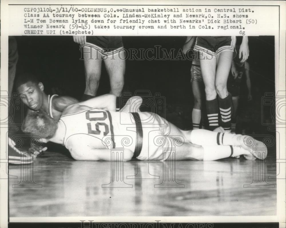 1960 Press Photo Linden vs McKinley HS basketball at Class AA tournament