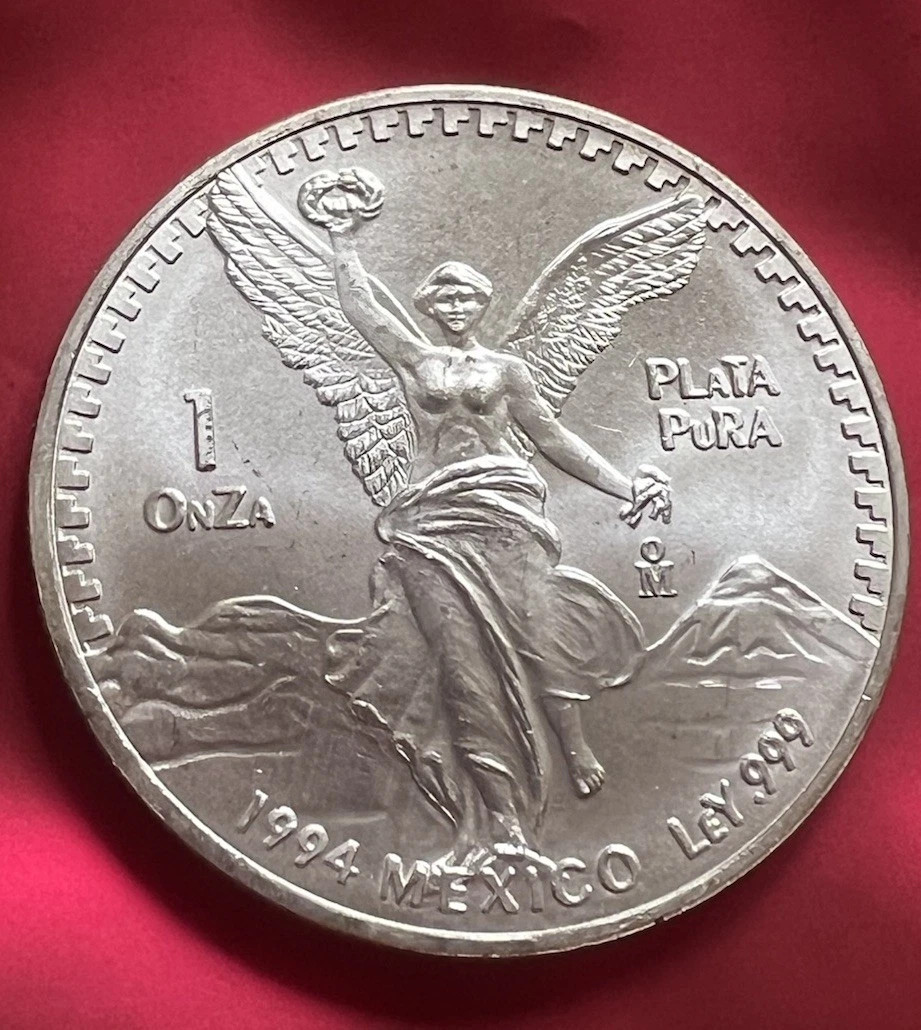 1994-Mo Mexico 1 oz SiIver Libertad Onza BU