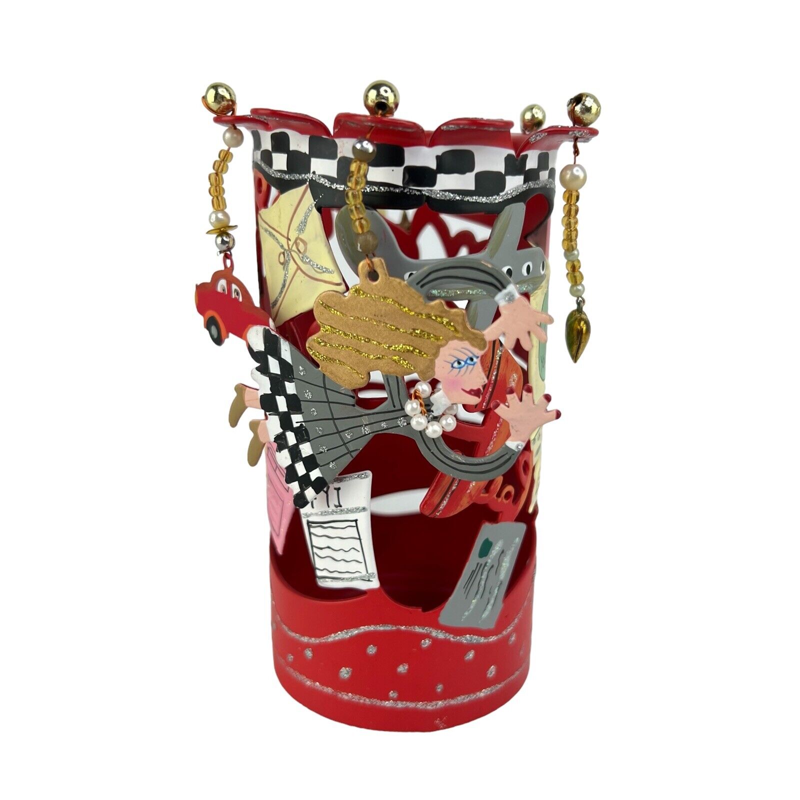 SILVESTRI by KAREN ROSSI Fanciful Flights Business Woman Pencil/Pen Cup Holder