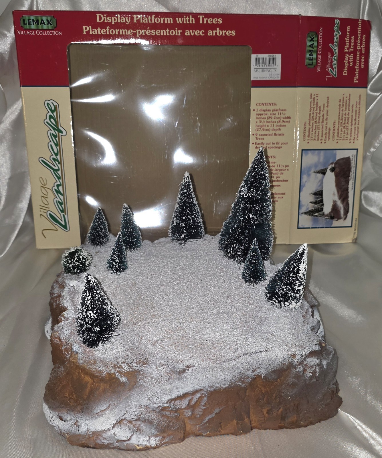 Lemax Display Platform Village Collection 81015A Bristle Trees Christmas Winter
