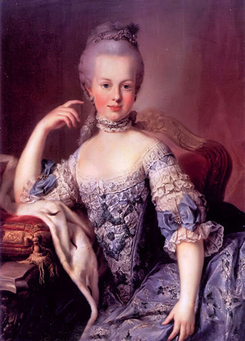 Dream-art hand painted oil painting Noblelady beauty - Marie Antoinette seated