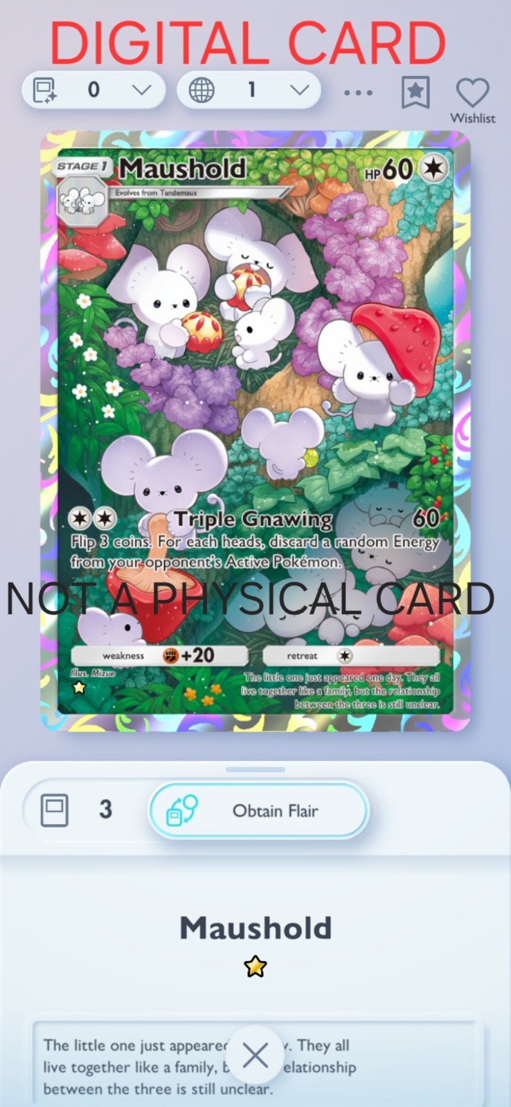 Maushold Pokemon Pocket Mobile Game Card Paldean Wonders Set ☆ Cards For Trade Maushold Pokemon Pocket Mobile Game Card Paldean Wonders Set ☆ Cards For Trade