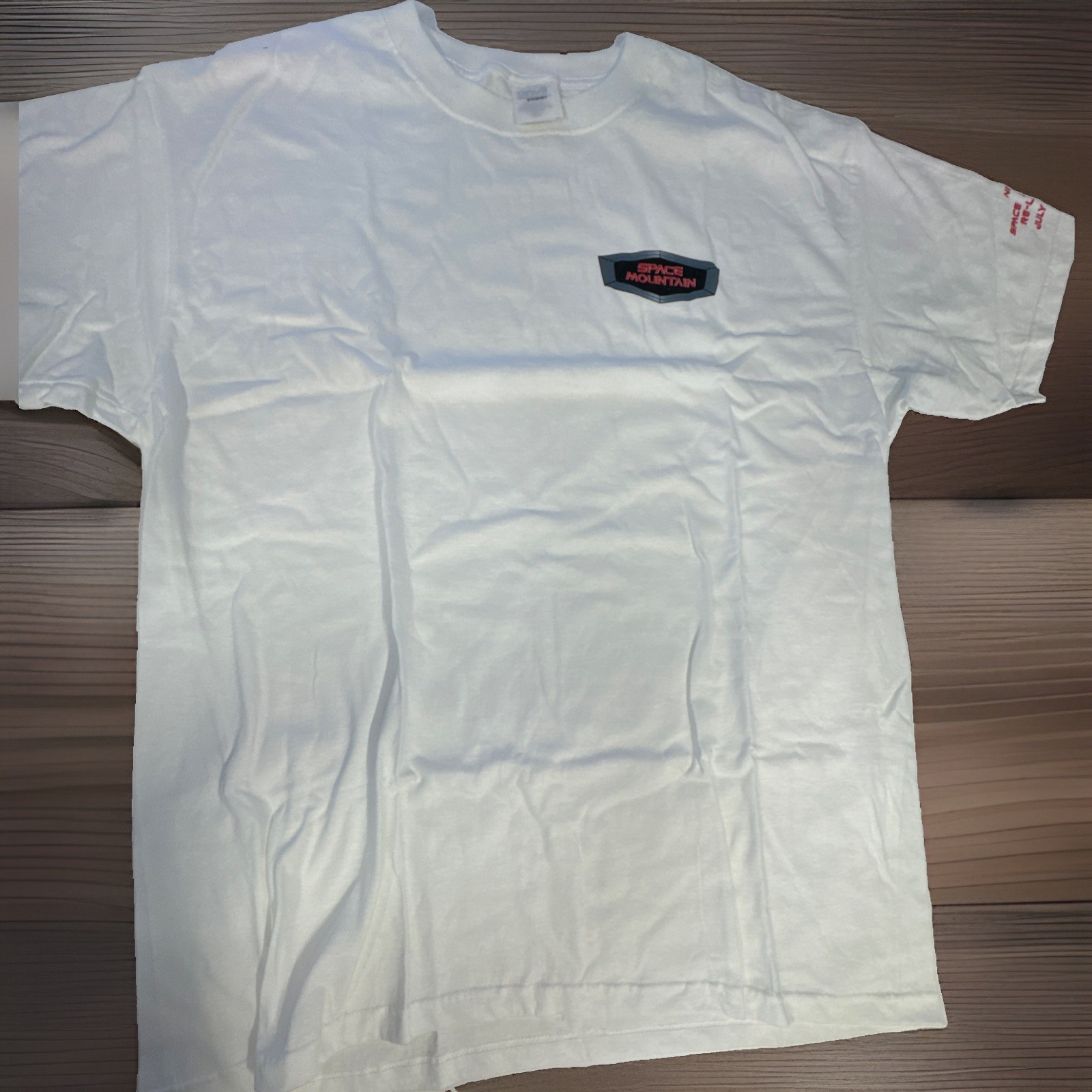 Vintage 2005 Space Mountain Re-Launch 2005 Disneyland NFFC T-shirt XL White New