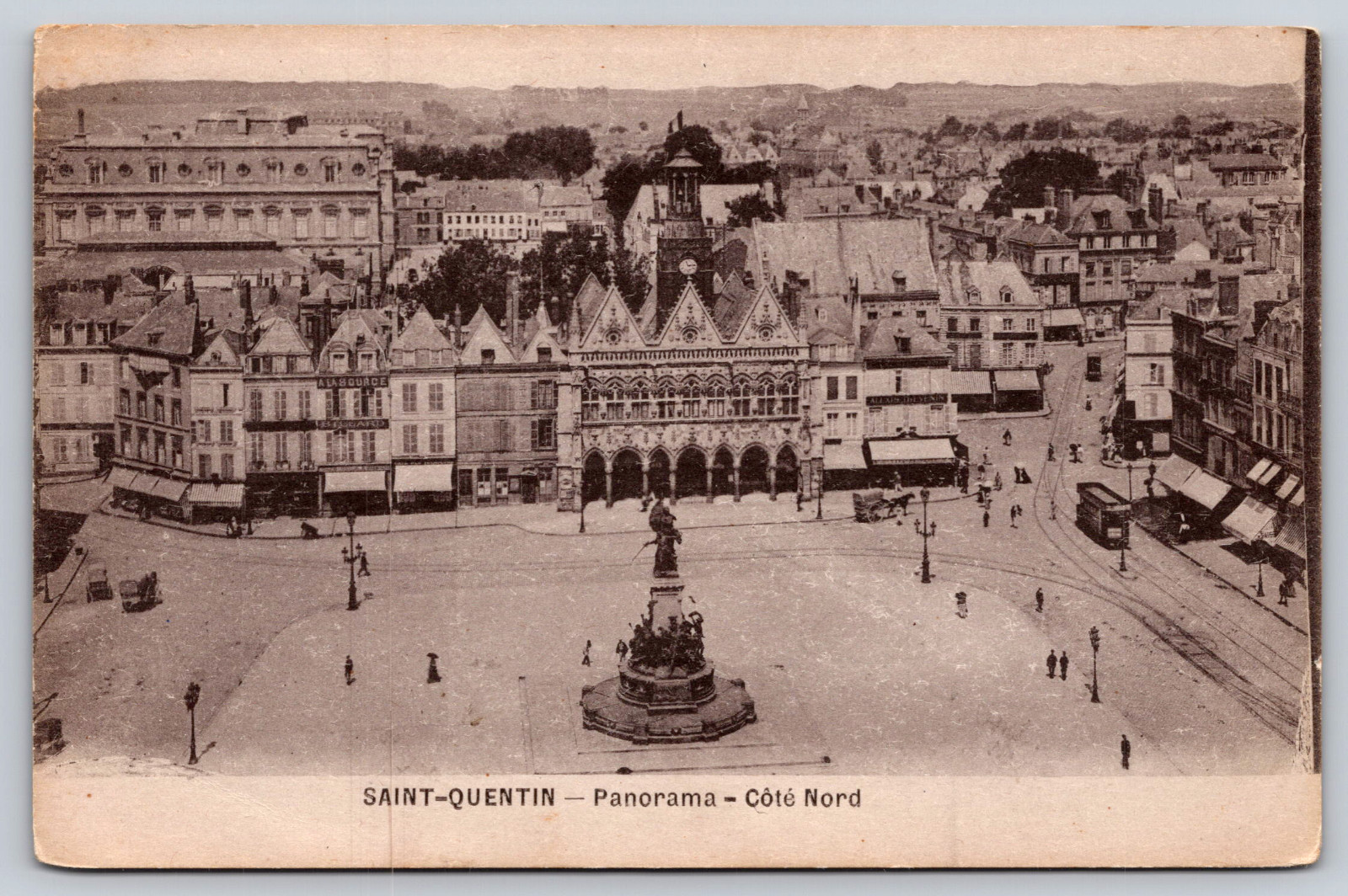 Postcard  France Saint-Quentin Panorama Cote Nord