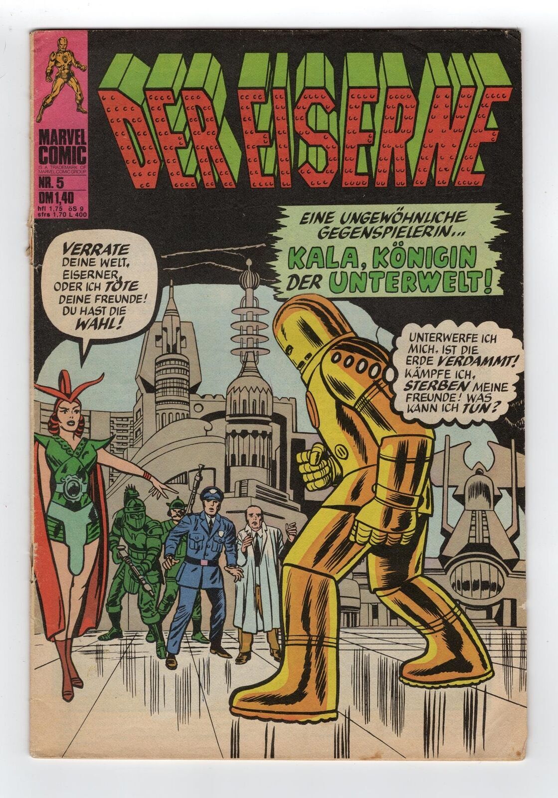 1963 MARVEL TALES OF SUSPENSE #43 1ST APPEARANCE OF QUEEN KALA KEY RARE GERMAN