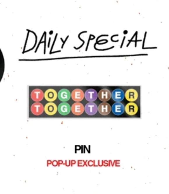 Harry Styles Exclusive Pop-up Store Pin Together Together 10/16 Subway Logo