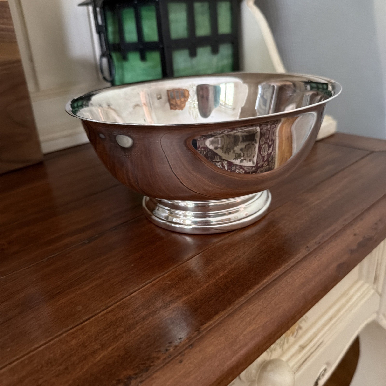 GORHAM EP YC780 Silver Electroplate 8” FOOTED BOWL vintage late 70’s 
