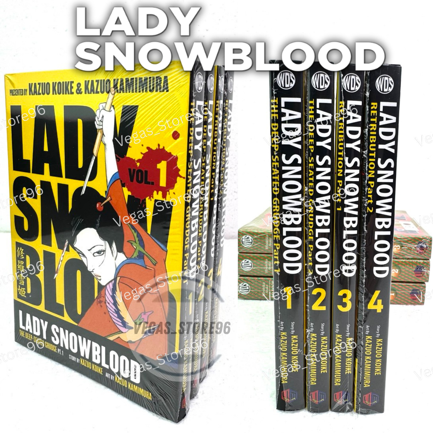 Lady Snow blood Manga Volume 1-4 END Complete Set English Edition Comic New Lady Snow blood Manga Volume 1-4 END Complete Set English Edition Comic New