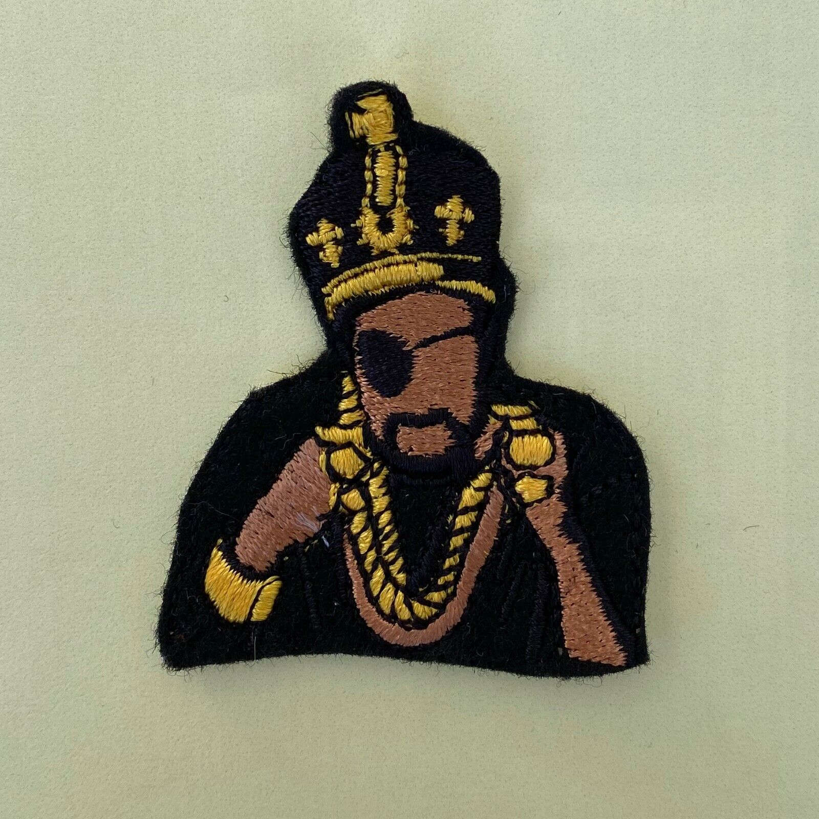 Iron on Patch - Slick Rick Small Embroidered Hip Hop Rap