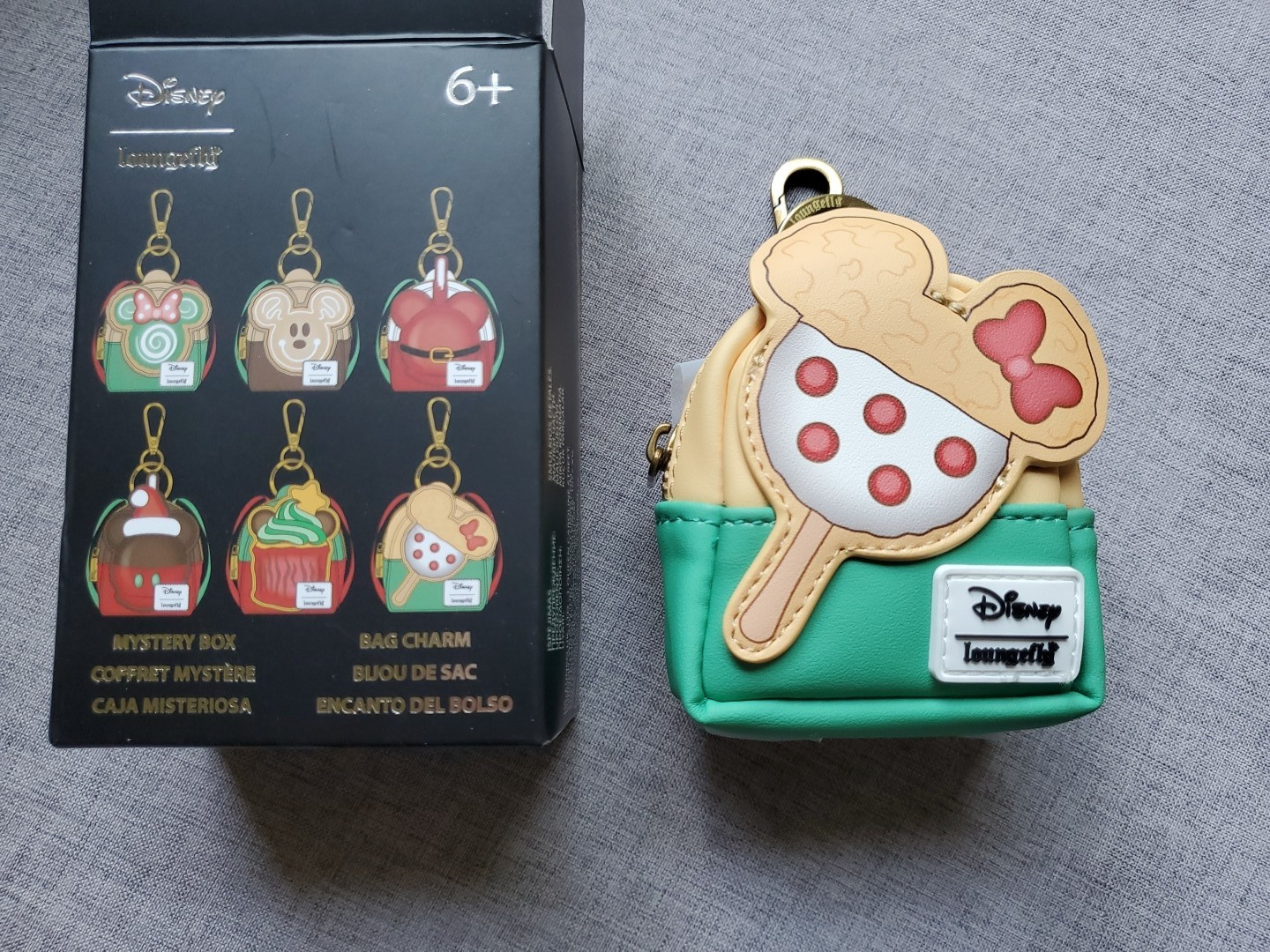 Loungefly Disney Mickey & Minnie Mouse Christmas Bag Charm Minnie Cake Pop Treat