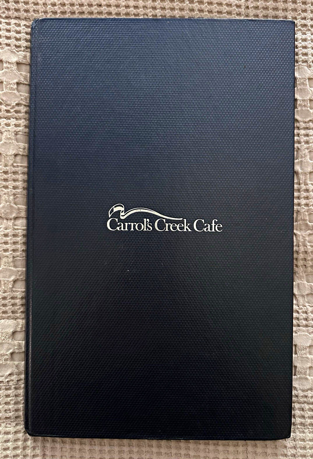 ⁠Vintage Carrol's Creek Cafe Dinner Menu Annapolis Maryland Waterfront Seafood