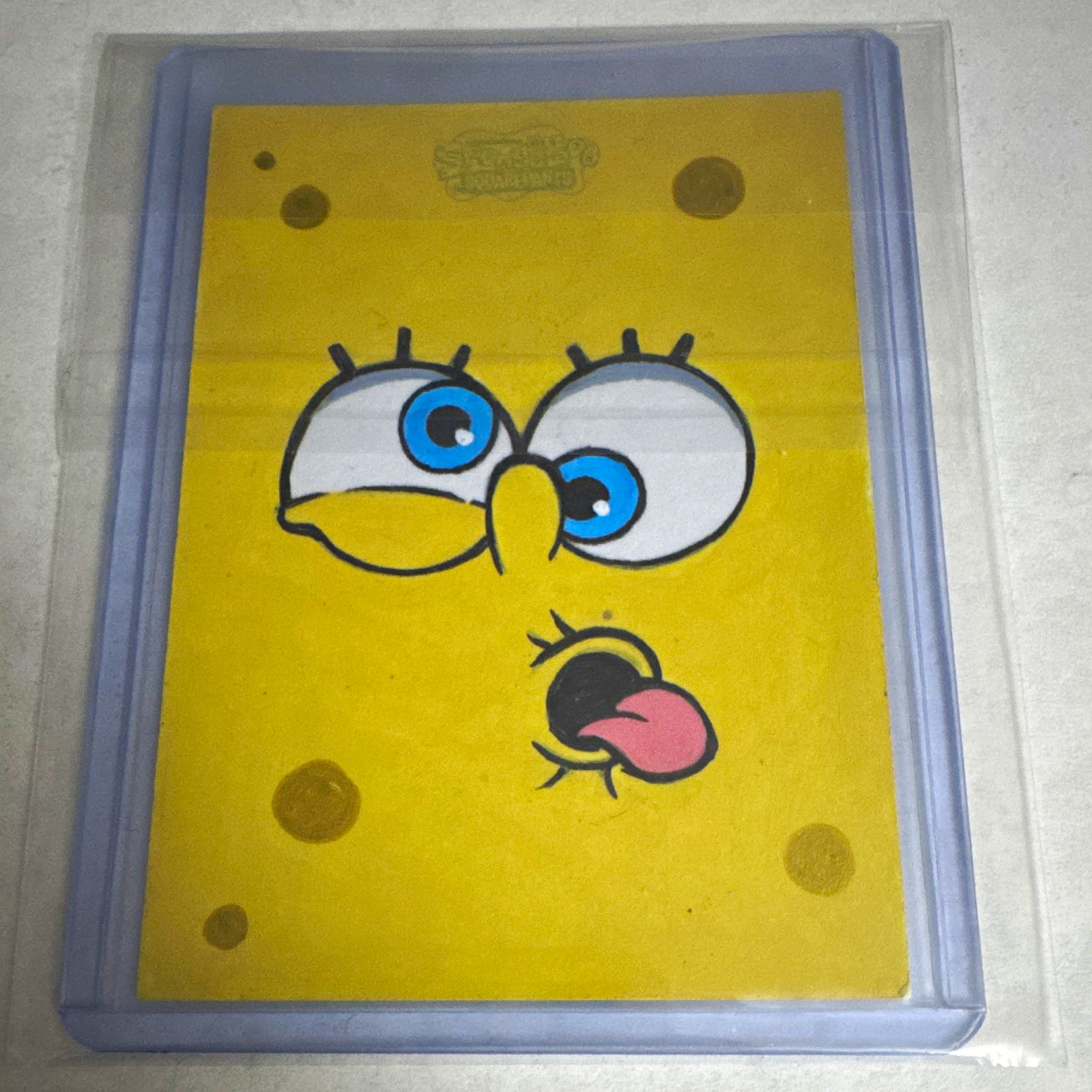 Topps 2025 Chrome SpongeBob 25th Anniv 1/1 Sketch Hard Signed Auto