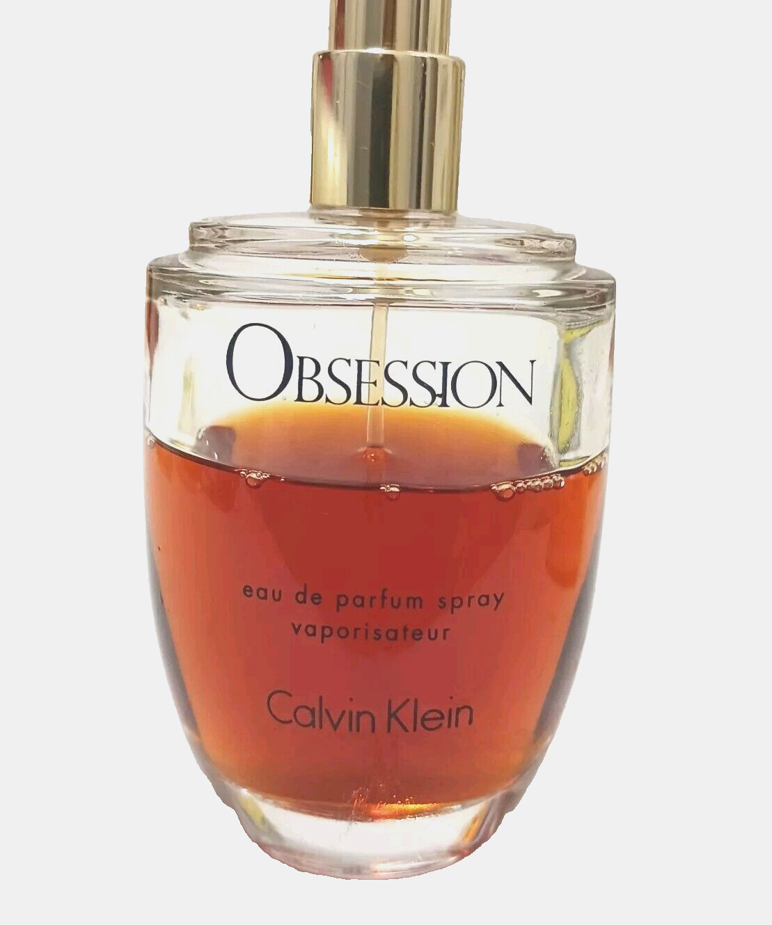 Obsession Calvin Klein Women 3.4 oz  Eau De Parfum 3/4 Full Vintage Concentrated