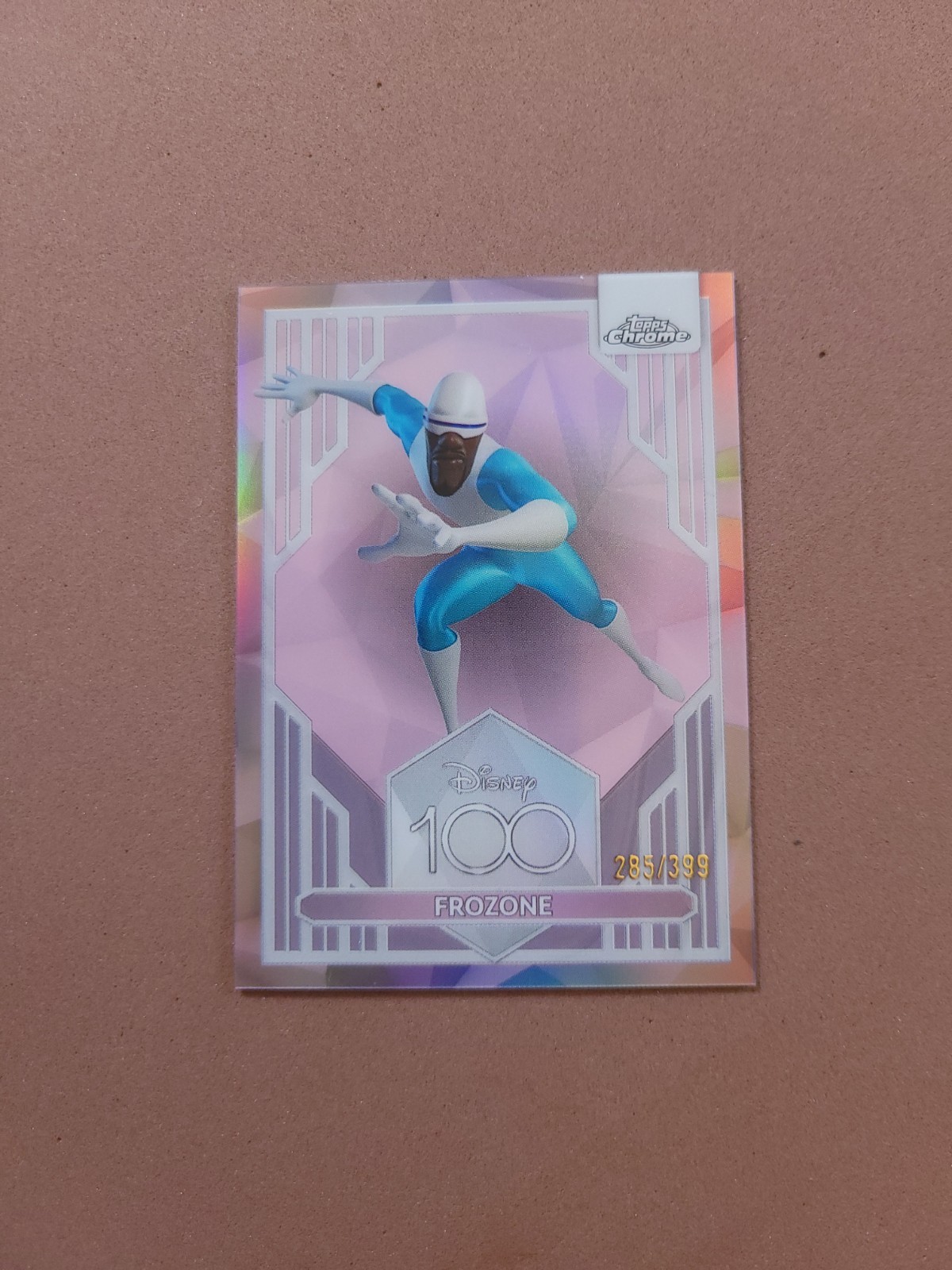 2023 Topps Chrome Disney Frozone #5 Pink Refractor /399 2023 Topps Chrome Disney Frozone #5 Pink Refractor /399