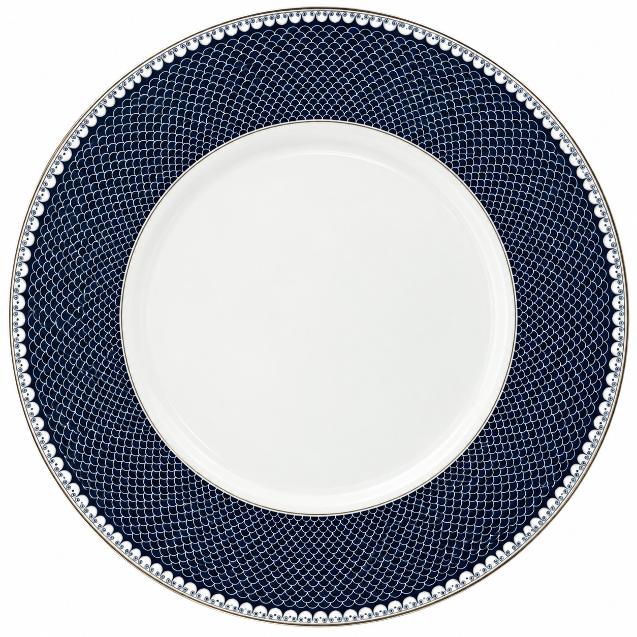 Thomas O'Brien Reed Barton Marielle Indigo Dinner Plate 10 3/4