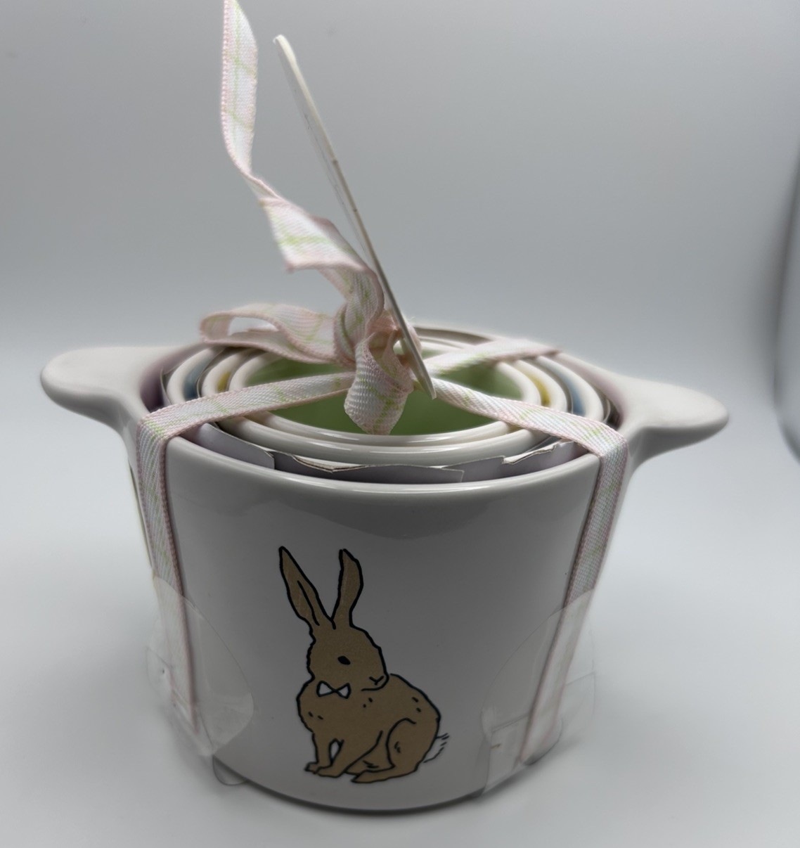 Easter Spring Rae Dunn Bunny Nesting Measuring Cups Pastel Colors Easter Spring Rae Dunn Bunny Nesting Measuring Cups Pastel Colors
